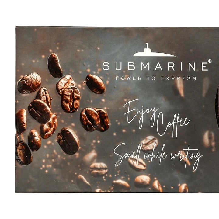 Premium Coffee Aroma Metal Pen & Diary Gift Set - Image 2