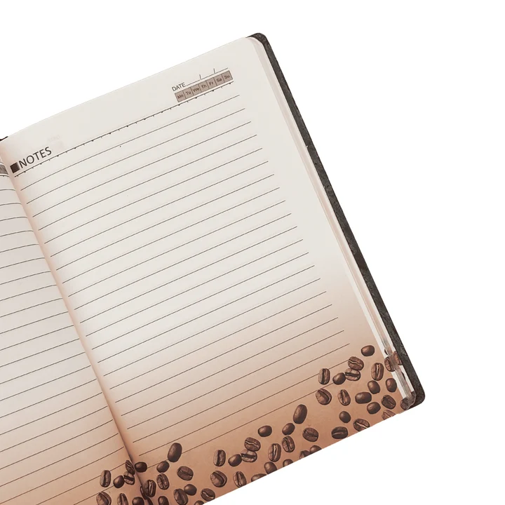 Premium Coffee Aroma Metal Pen & Diary Gift Set - Image 4